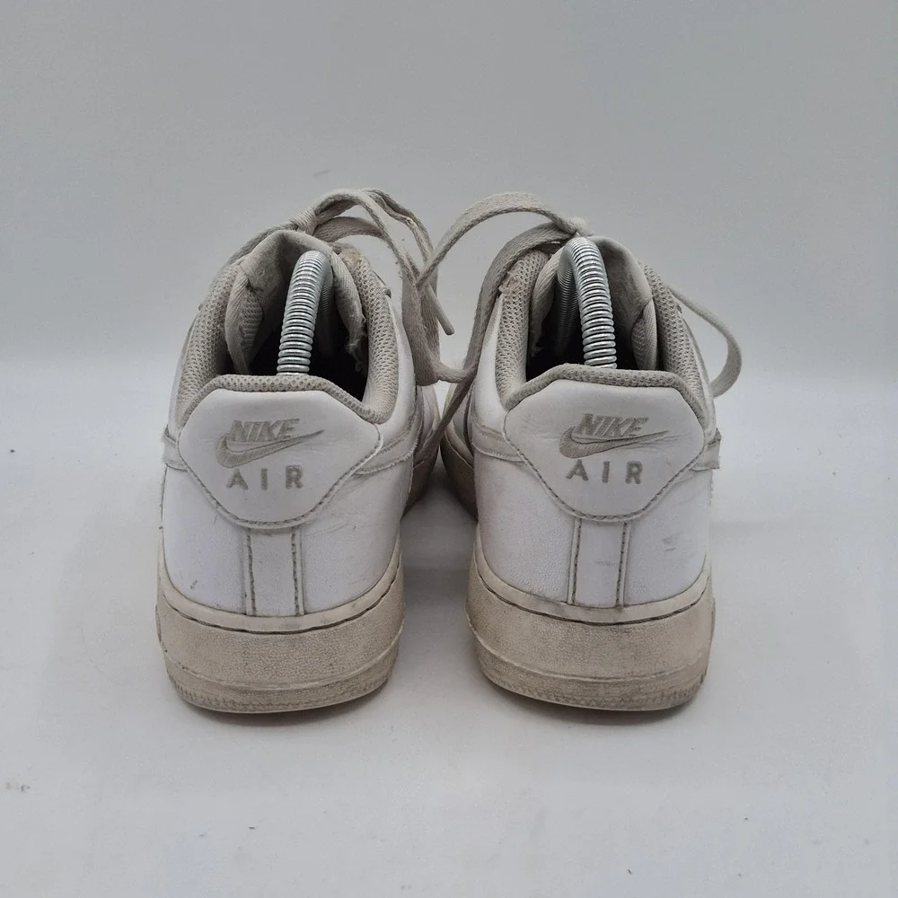 Nike Air Force 1 Shoes Womens Size 8 White Leather Low Top Sneakers DD8959-100